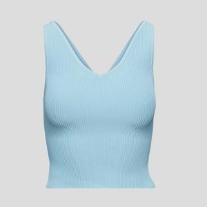 Sculpt Knit Double V Tank